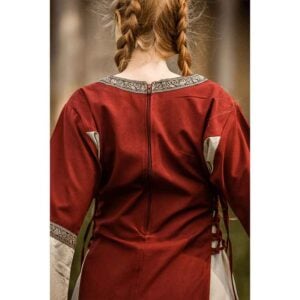Angie Medieval Princess Dress - Red with Natural