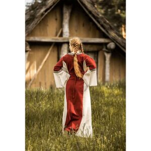 Angie Medieval Princess Dress - Red with Natural