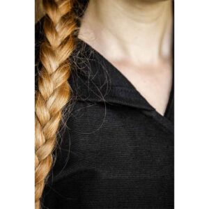Gerlin Hooded Medieval Wrap Dress - Black