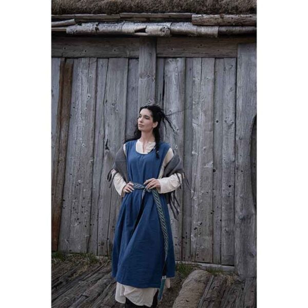 Gerda Medieval Peasant Overdress - Blue