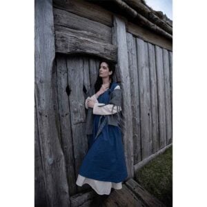 Gerda Medieval Peasant Overdress - Blue