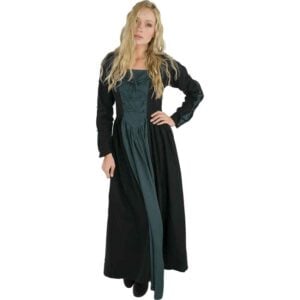 Medusa Medieval Gown - Black with Blue