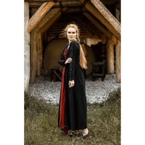 Medusa Medieval Gown - Black with Red