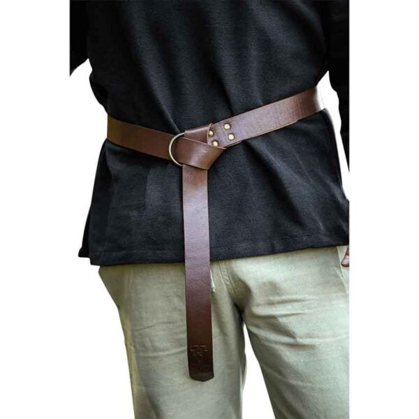 Vali Thorshammer Viking Ring Belt - Brown