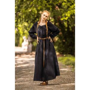 Daina Thin Leather Belt - Brown