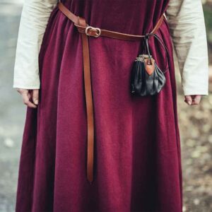 Daina Thin Leather Belt - Brown