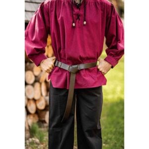 Conrad Stitched Medieval Ring Belt - Brown