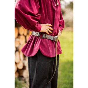 Conrad Stitched Medieval Ring Belt - Brown