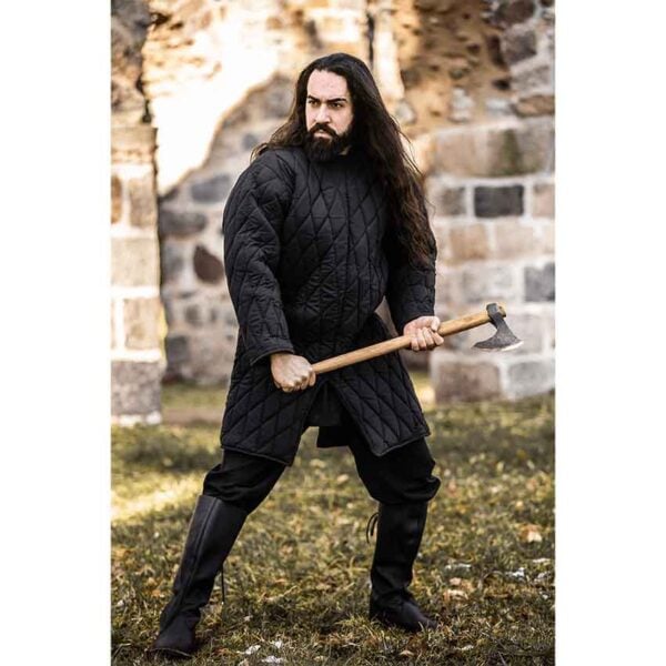 Nils Medieval Gambeson - Black
