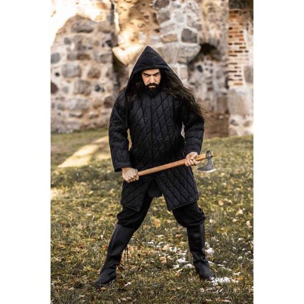 Nils Medieval Gambeson - Black