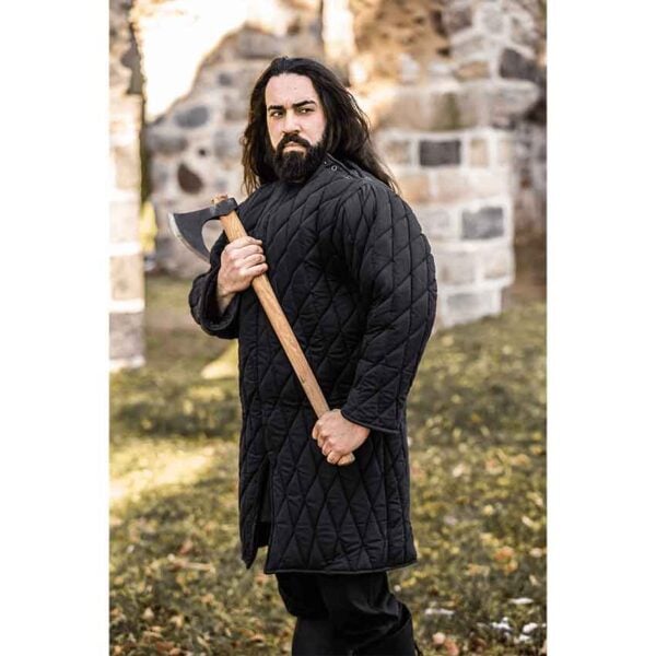 Nils Medieval Gambeson - Black