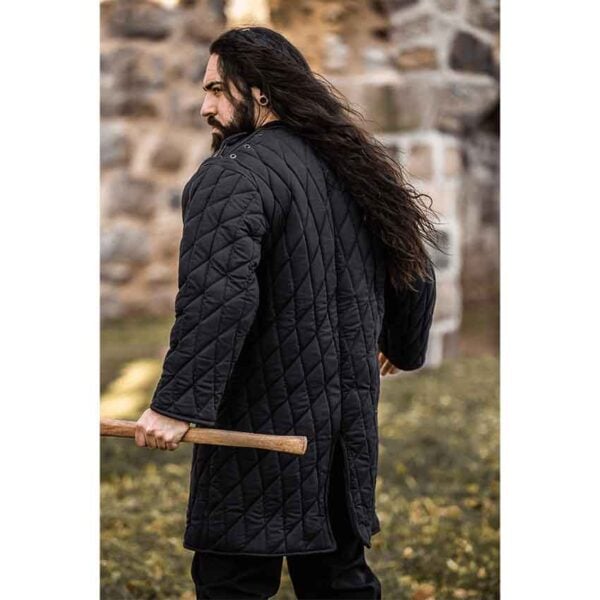 Nils Medieval Gambeson - Black