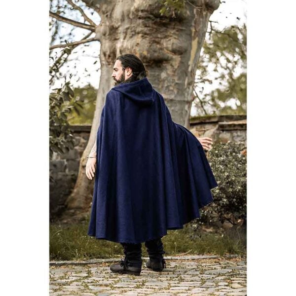 Elinor Classic Medieval Cloak - Blue