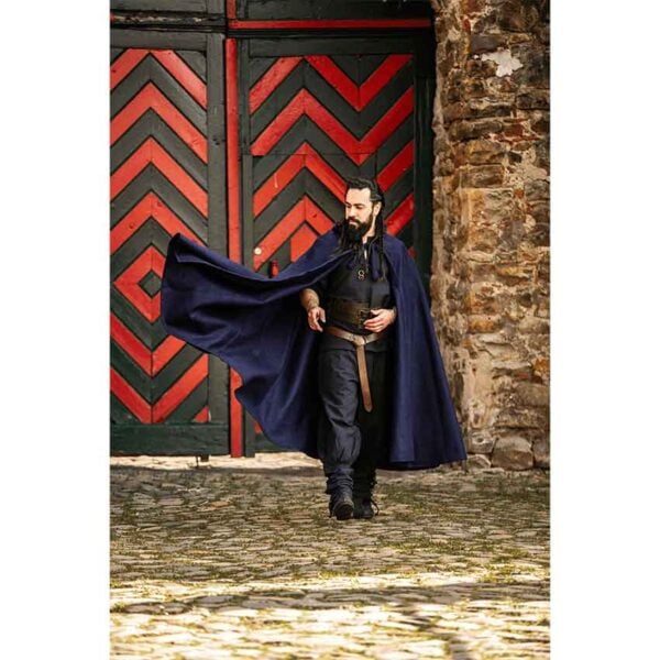 Elinor Classic Medieval Cloak - Blue