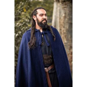 Elinor Classic Medieval Cloak - Blue