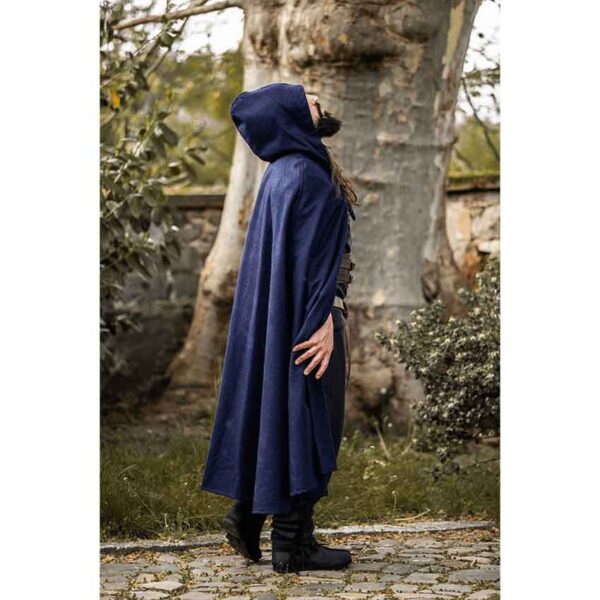 Elinor Classic Medieval Cloak - Blue