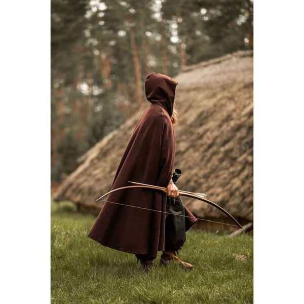 Elinor Classic Medieval Cloak - Brown
