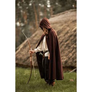 Elinor Classic Medieval Cloak - Brown