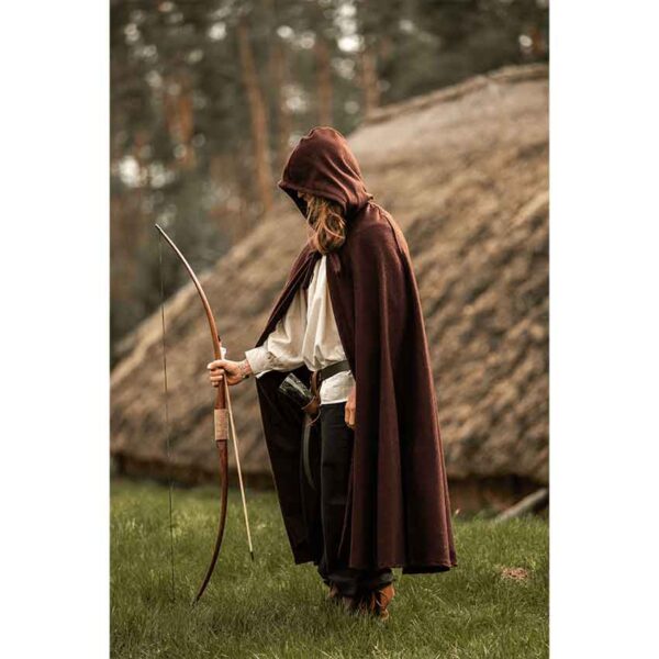 Elinor Classic Medieval Cloak - Brown