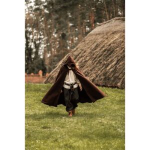 Elinor Classic Medieval Cloak - Brown