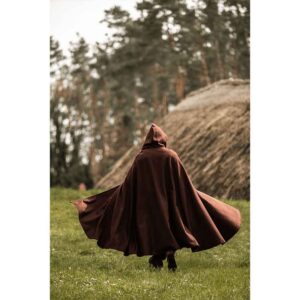 Elinor Classic Medieval Cloak - Brown