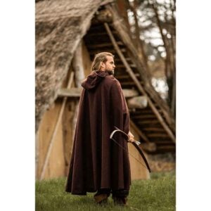 Elinor Classic Medieval Cloak - Brown