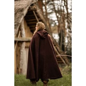 Elinor Classic Medieval Cloak - Brown