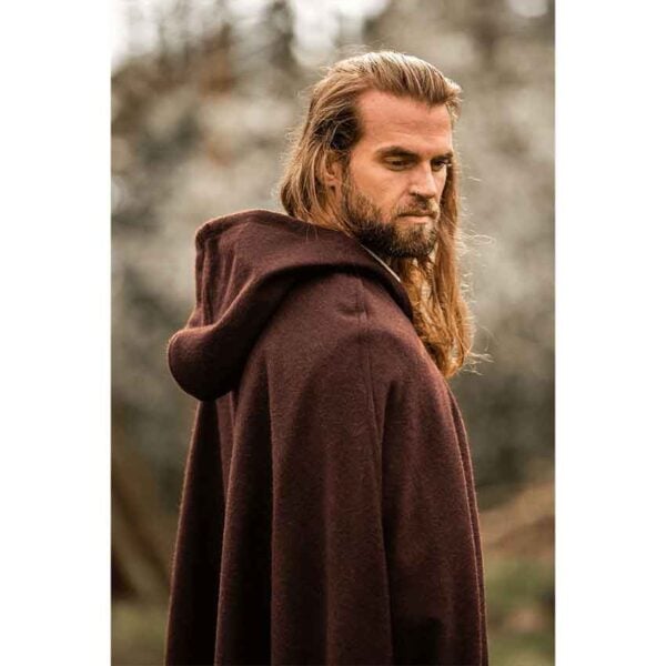 Elinor Classic Medieval Cloak - Brown