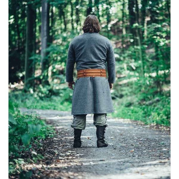 Balder Wool Viking Coat - Grey
