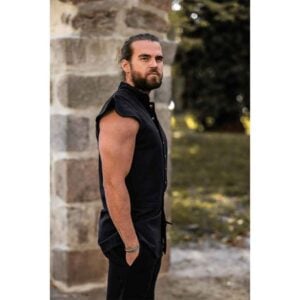 Charles Men's Medieval Doublet - Black
