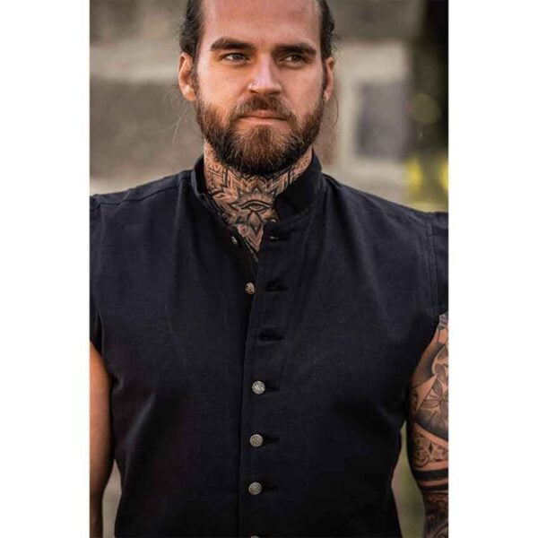 Charles Men's Medieval Doublet - Black