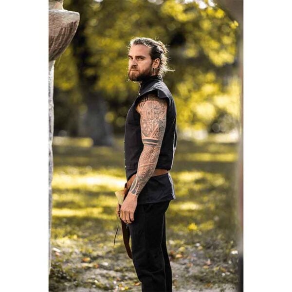 Charles Men's Medieval Doublet - Black