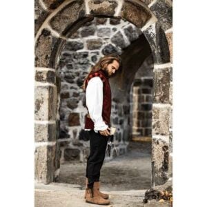 Pierre Noble Velvet Doublet - Red