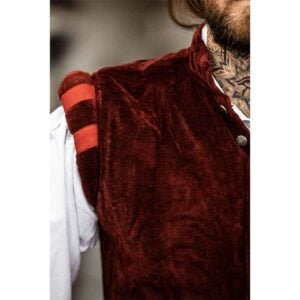 Pierre Noble Velvet Doublet - Red