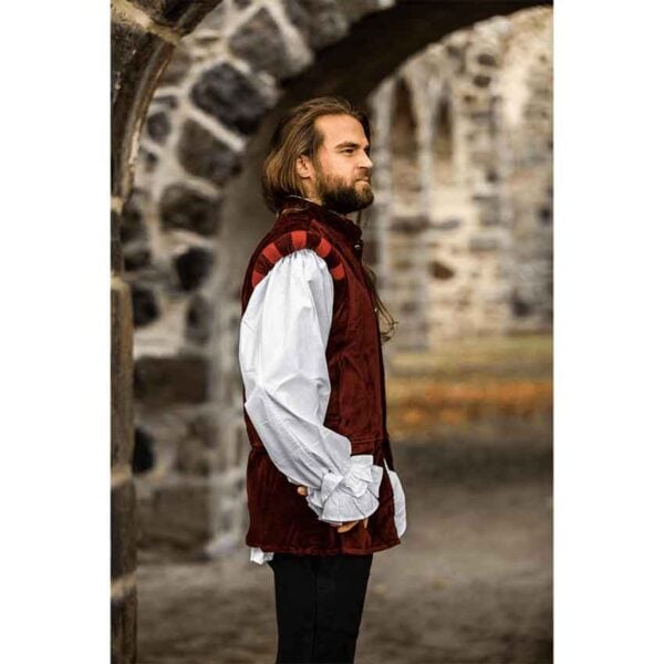 Pierre Noble Velvet Doublet - Red