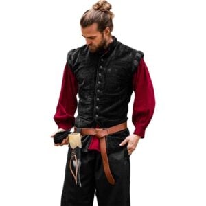 Pierre Noble Velvet Doublet - Black