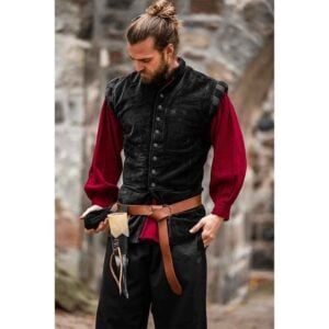 Pierre Noble Velvet Doublet - Black
