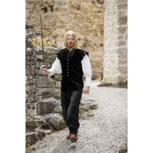 Pierre Noble Velvet Doublet - Black