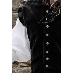 Pierre Noble Velvet Doublet - Black