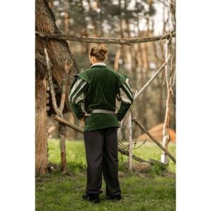 Brandolf Landsknecht Slit Sleeve Doublet - Green