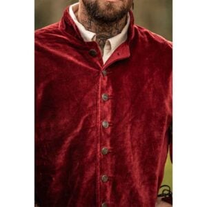 Brandolf Landsknecht Slit Sleeve Doublet - Red