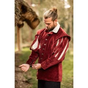 Brandolf Landsknecht Slit Sleeve Doublet - Red