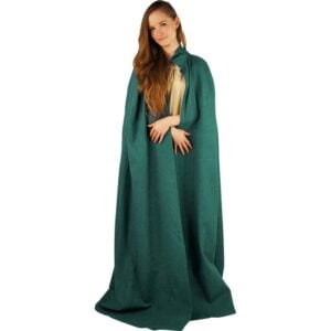 Gunnar Medieval Cotton Cloak - Green