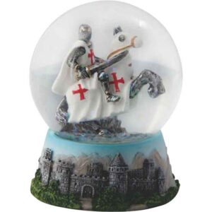 Medieval Templar Cavalry Snow Globe