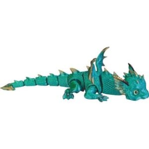 Articulated 3D Seafoam Dragon Hatchling