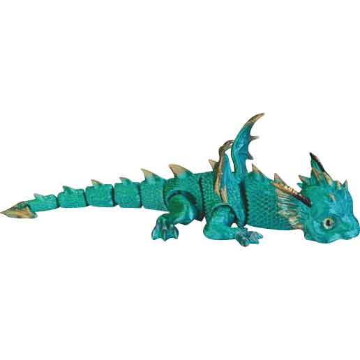 Articulated 3D Seafoam Dragon Hatchling