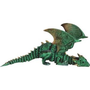 Articulated 3D Sleeping Green Dragon