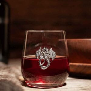 Dragon Stemless Wine Glass