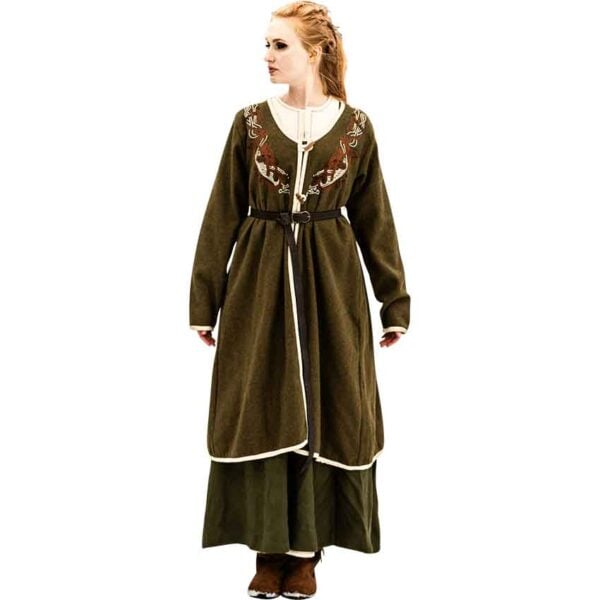 Skadi Viking Birka Coat - Olive