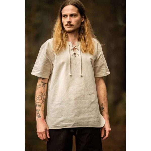 Erhart Medieval Short Sleeve Shirt - Natural